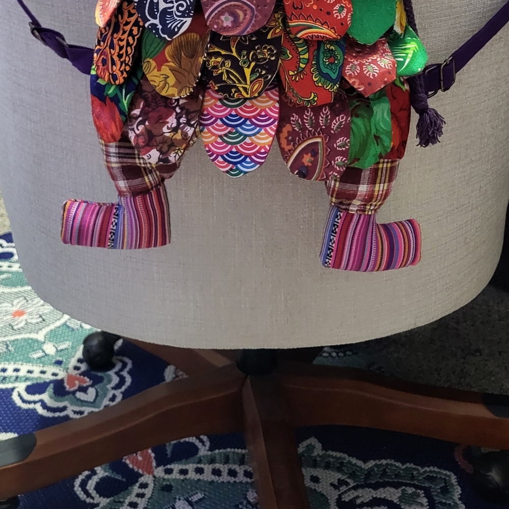 Patchwork Owl Drawstring Backpack - Picture 7 of 12
